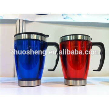 2014 hotsales 12OZ 350ML doble pared viaje taza acero inoxidable taza viaje vaso